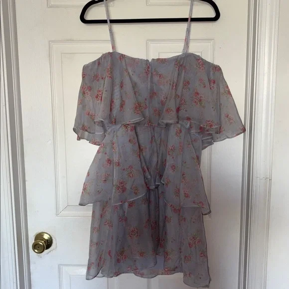 Abercrombie & Fitch Organza Tiered Mini Dress - Picture 5 of 8